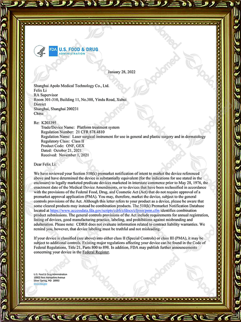 Sistema de tratamento de plataforma EUA FDA