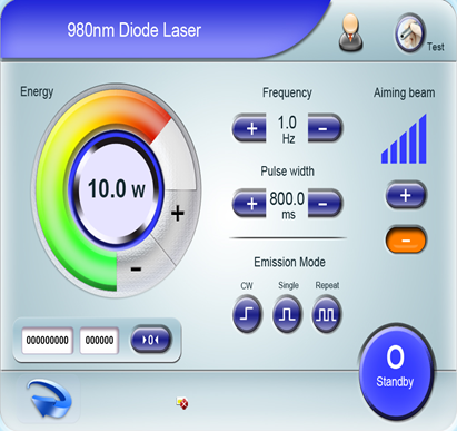 Laser de diodo vascular de 980 nm