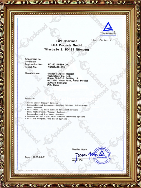 TUV m&eacute;dico CE 2