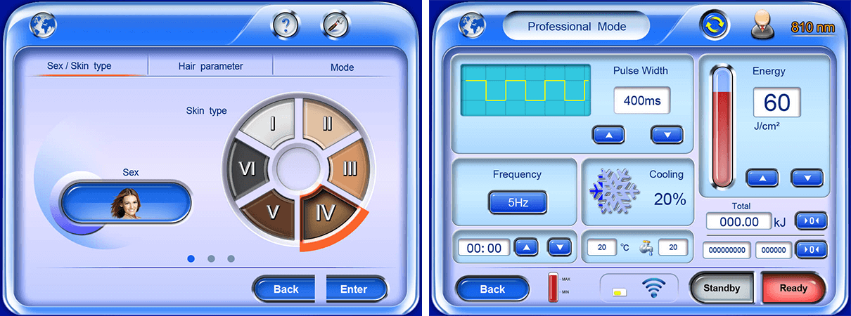 808nm diode laser screen tela de laser de diodo 808nm