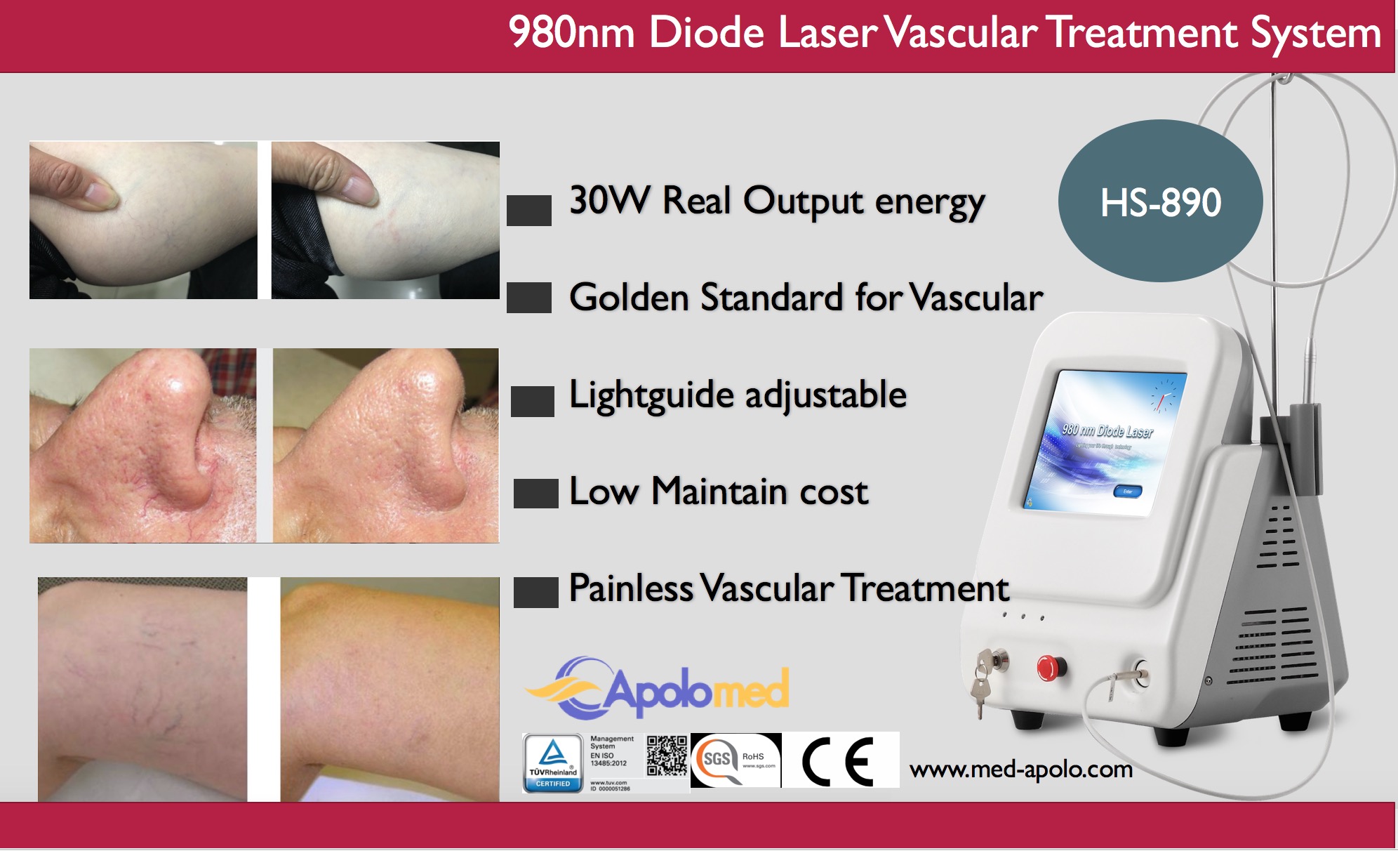 Laser de diodo HS-890 980nm