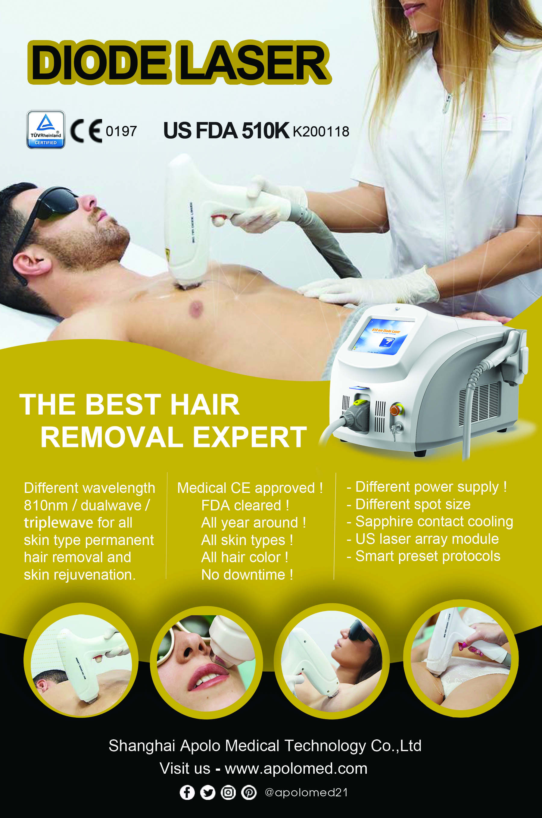 Laser de diodo HS-816