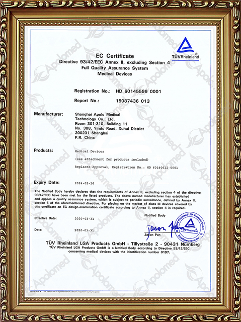 TUV m&eacute;dico CE 1