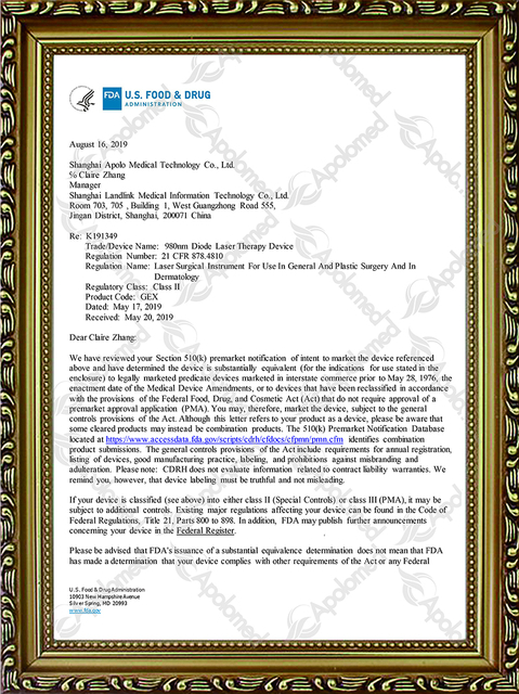 Dispositivo FDA da terapia a laser do diodo 980nm