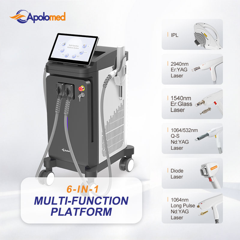 Laser de plataforma multifuncional 6 em 1