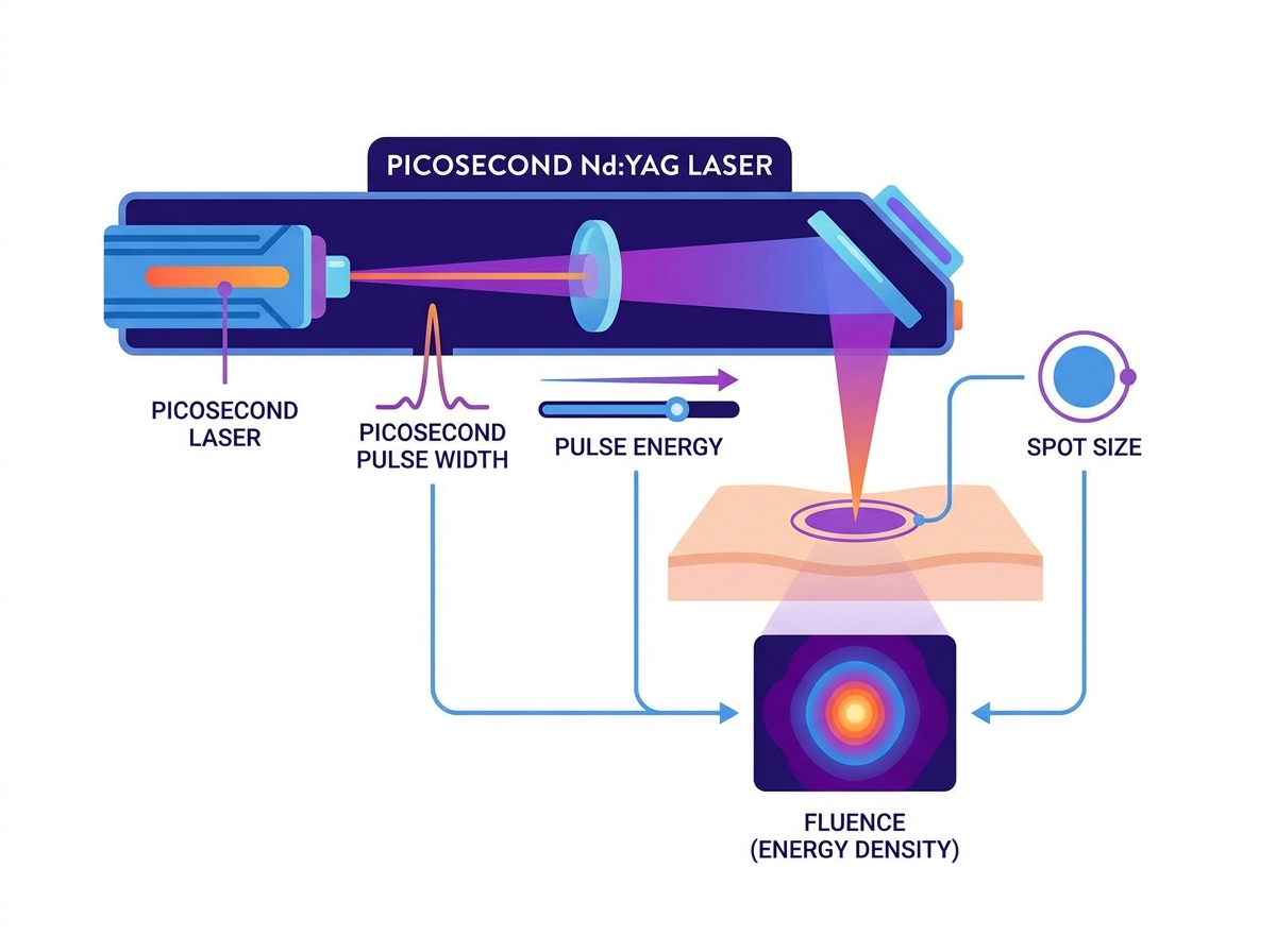 Par&acirc;metros do sistema laser de picossegundos