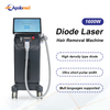 Depilação a laser permanente vertical aprovada pela FDA, equipamento de laser de diodo de 3 comprimentos de onda