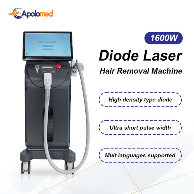 Depilação a laser permanente vertical aprovada pela FDA, equipamento de laser de diodo de 3 comprimentos de onda