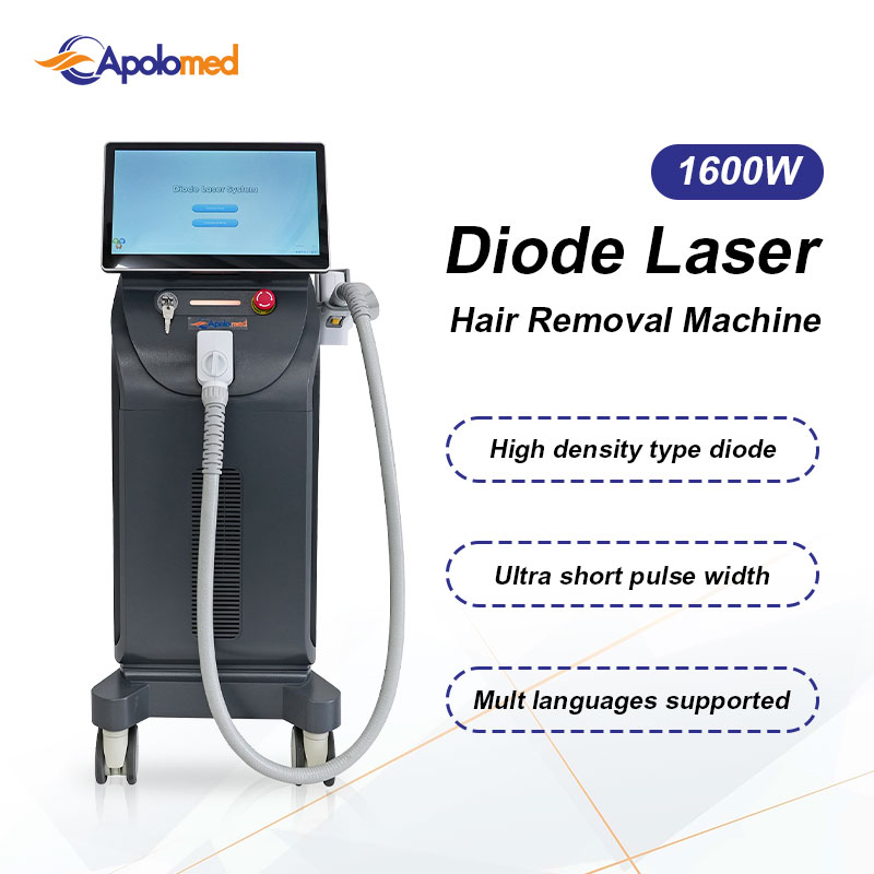 Depilação a laser permanente vertical aprovada pela FDA, equipamento de laser de diodo de 3 comprimentos de onda