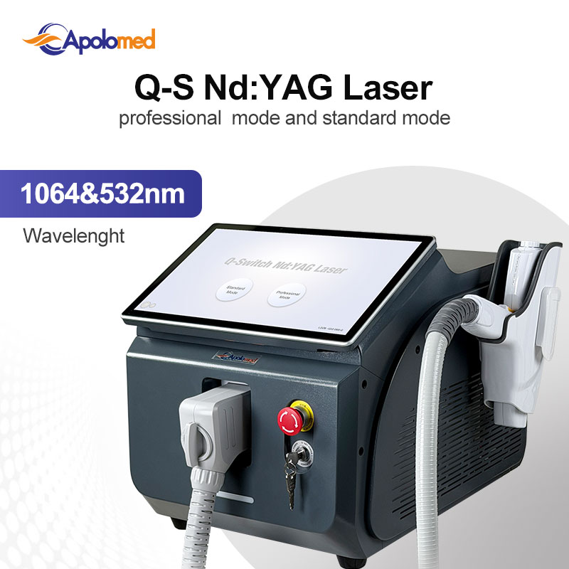 Novo laser portátil QS Nd Yag 