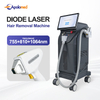 Depilação a laser permanente vertical aprovada pela FDA, equipamento de laser de diodo de 3 comprimentos de onda